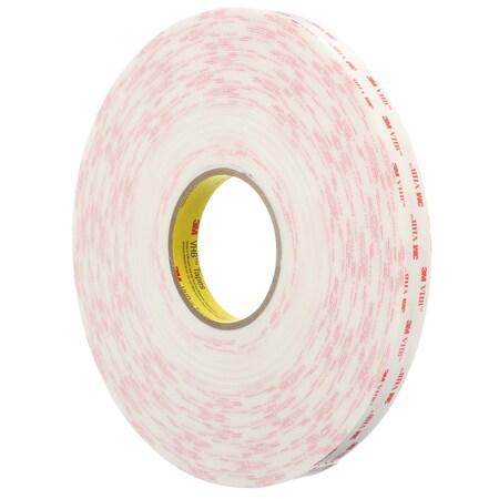 3M Vhb Tape 4946, White, 1/2 In X 36 Yd, 45 Mil 7010372469